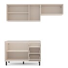 Cozinha 3 Peças Balcão 3 Gavetas 2 Portas Aéreo E Basculante