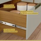 Cozinha 3 Peças Imperatriz Paneleiro Forno 2 Portas 3 Gavetas