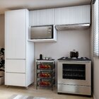 Cozinha 3 Peças Paneleiro 2 Portas 2 Gavetas, Aéreo Microonda