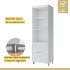 Cozinha 3 Peças Paneleiro 2 Portas 2 Gavetas, Armário Aéreo 1