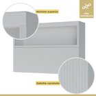 Cozinha 3 Peças Paneleiro 2 Portas 2 Gavetas, Armário Aéreo 1