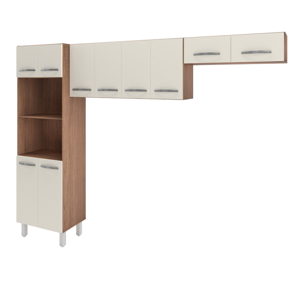 Cozinha 3 Peças Torre Quente Paneleiro Aéreo De Geladeira E A