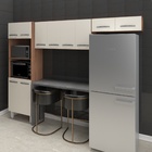 Cozinha 3 Peças Torre Quente Paneleiro Aéreo De Geladeira E A