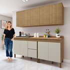 Cozinha 4 Peças 10 Portas 1 Gaveta Imperial Yescasa Cinamomo/