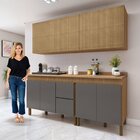 Cozinha 4 Peças 10 Portas 1 Gaveta Imperial Yescasa Cinamomo/