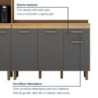 Cozinha 4 Peças 11 Portas 1 Gaveta São Luis   Cinamomo/grafite