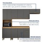Cozinha 4 Peças 11 Portas 1 Gaveta São Luis   Cinamomo/grafite