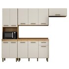 Cozinha 4 Peças 11 Portas 1 Gaveta São Luis   Cinamomo/off Wh