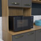 Cozinha 4 Peças 11 Portas 1 Gaveta Zafira Cinamomo/grafite