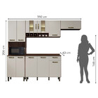 Cozinha 4 Peças 11 Portas 1 Gaveta Zafira Valdemóveis