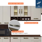 Cozinha 4 Peças 11 Portas 1 Gaveta Zafira Valdemóveis