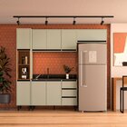 Cozinha 4 Peças 1 Balcão 2 Aéreos E 1 Paneleiro Koya Branco/v