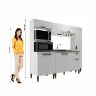 Cozinha 4 Peças 9 Portas 1 Gaveta Alana Branco
