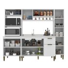 Cozinha 4 Peças 9 Portas 1 Gaveta Alana Branco