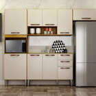 Cozinha 4 Peças 9 Portas - Maísa-cinamomo/off - Chf Móveis