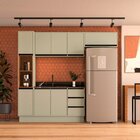 Cozinha 4 Peças Balcão 3 Gavetas 2 Portas Aéreo Basculante Pa