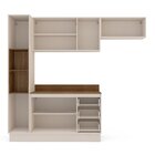 Cozinha 4 Peças Balcão 3 Gavetas 2 Portas Aéreo Basculante Pa