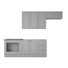 Cozinha 4 Peças Com Módulo De Forno De Embutir Amy Casa 812