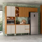 Cozinha 4 Pecas Com Torre Simples E Porta Ripada Michelangelo