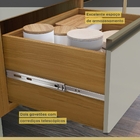 Cozinha 4 Peças Nesher Baronesa 100% Mdf Freijó-off White