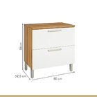 Cozinha 4 Peças Paneleiro Áereo E Balcão 80 Nesher Burguesa P