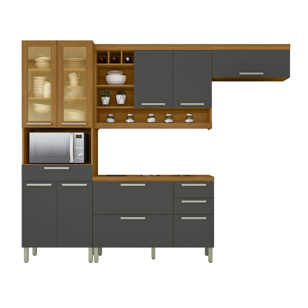 Cozinha 4 Peças Paneleiro Nesher Burguesa Premium 100% Mdf Fr