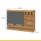 Cozinha 4 Peças Paneleiro Nesher Burguesa Premium 100% Mdf Fr