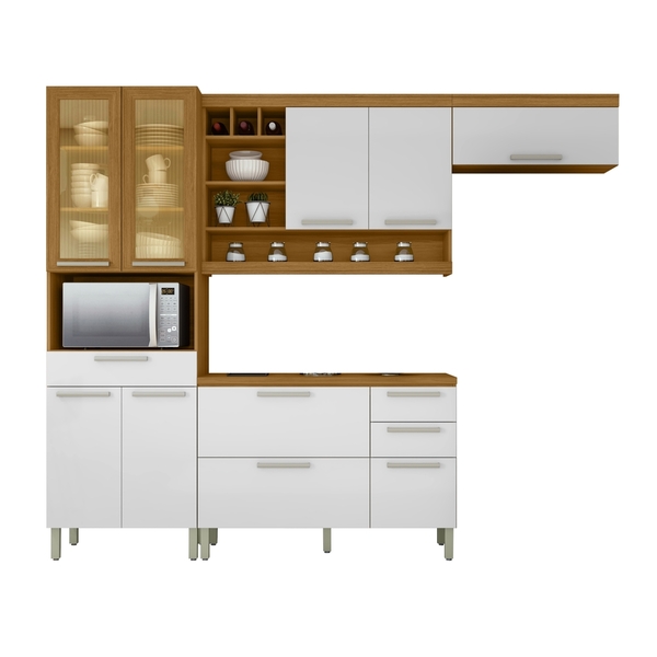 Cozinha 4 Peças Paneleiro Nesher Burguesa Premium 100% Mdf Fr