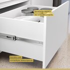 Cozinha 4 Peças Ripado Rainha  100% Mdf Branco