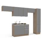 Cozinha 5 Módulos 9 Portas 3 Gavetas Amortecimento Pistão E D