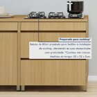 Cozinha 5 Peças 10 Portas 5 Gavetas 270cm 100% Mdf Simone Men