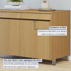 Cozinha 5 Peças 11 Portas 5 Gavetas 270cm 100% Mdf Simone Men