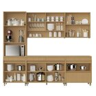 Cozinha 5 Peças 11 Portas 5 Gavetas 270cm 100% Mdf Simone Men