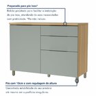 Cozinha 5 Peças 4 Portas 4 Gavetas Ripado Marquesa  100% Mdf