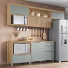 Cozinha 5 Peças 4 Portas 4 Gavetas Ripado Marquesa  100% Mdf