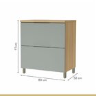 Cozinha 5 Peças 6 Portas 6 Gavetas Marquesa 100% Mdf Nature/v