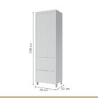 Cozinha 5 Peças 7 Portas 6 Gavetas Marquesa 100% Mdf Branco/n