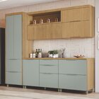 Cozinha 5 Peças 7 Portas 6 Gavetas Marquesa 100% Mdf Nature/v