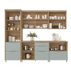 Cozinha 5 Peças 7 Portas 6 Gavetas Marquesa 100% Mdf Nature/v