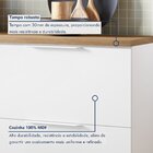 Cozinha 5 Peças 7 Portas 6 Gavetas Ripado Marquesa  100% Mdf