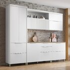 Cozinha 5 Peças 7 Portas 6 Gavetas Ripado Marquesa  100% Mdf