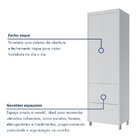 Cozinha 5 Peças 7 Portas 6 Gavetas Ripado Marquesa  100% Mdf