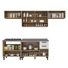 Cozinha 5 Peças 9 Portas 2 Gavetas 1 Nicho New Jazz Itatiaia