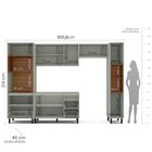 Cozinha 5 Peças Balcão 3 Gavetas 2 Portas Aéreo Paneleiro Tor