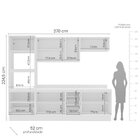 Cozinha 5 Peças Balcão 3 Gavetas 4 Portas Aéreo Basculante To