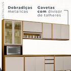 Cozinha 5 Peças Com Paneleiro, Balcão, Cristaleira E Armário