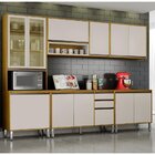 Cozinha 5 Peças Com Paneleiro, Balcão, Cristaleira E Armário