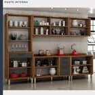 Cozinha 5 Peças Com Paneleiro, Balcão, Cristaleira E Armário