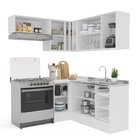 Cozinha 5 Peças Com Rodapé Pérola Yescasa Branco