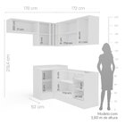 Cozinha 5 Peças Com Rodapé Pérola Yescasa Branco